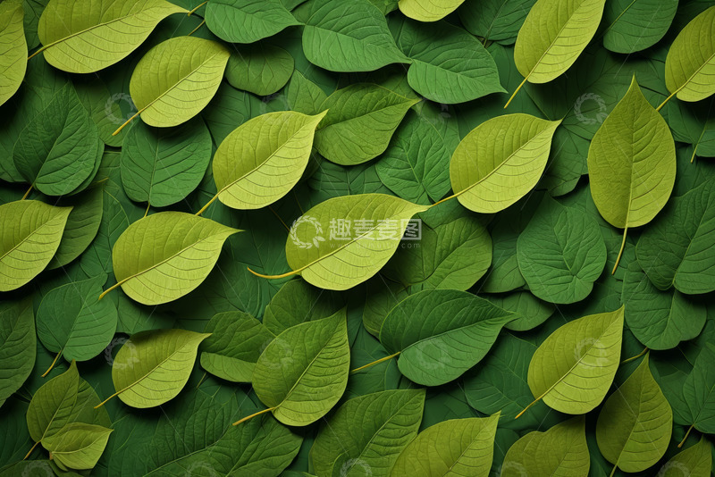 高清大图下载【趣麦麦图】绿色植物叶子背景素材