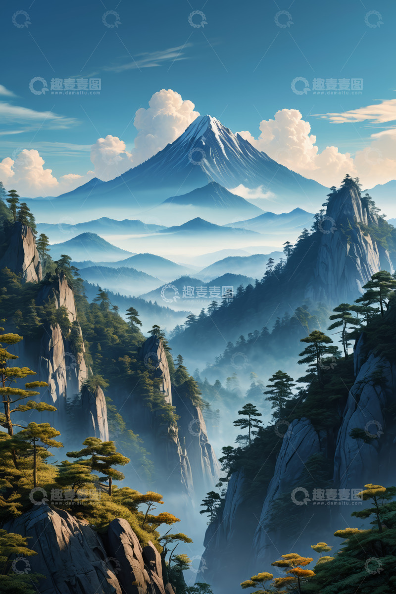 高清大图下载【趣麦麦图】壮丽山景自然风光素材