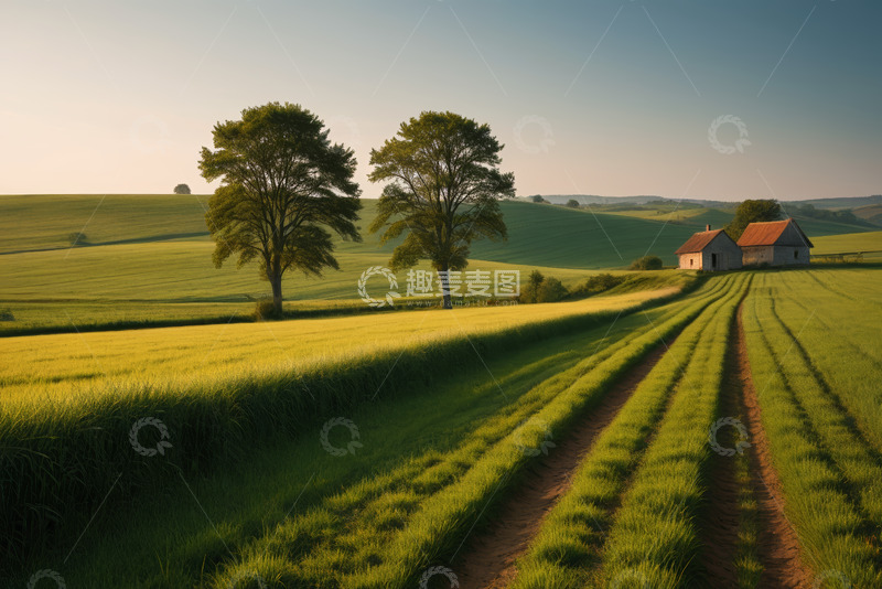 高清大图下载【趣麦麦图】田野乡村风光美景