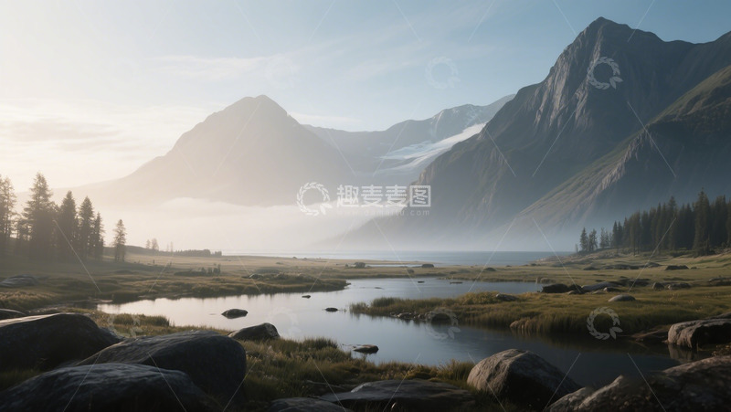 高清大图下载【趣麦麦图】山水风光自然风景画