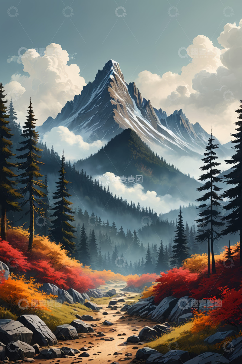 高清大图下载【趣麦麦图】山林间的自然风光