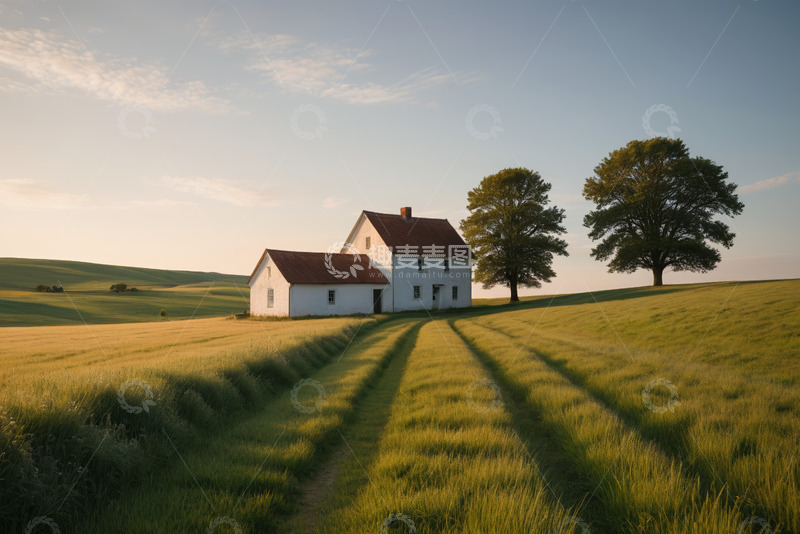 高清大图下载【趣麦麦图】田园乡村小屋风景