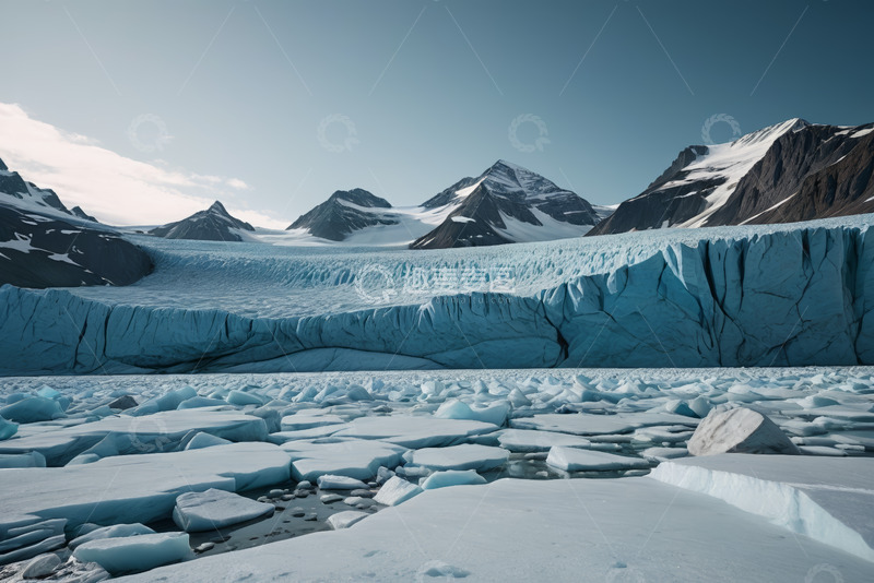 高清大图下载【趣麦麦图】冰川与碎冰景观