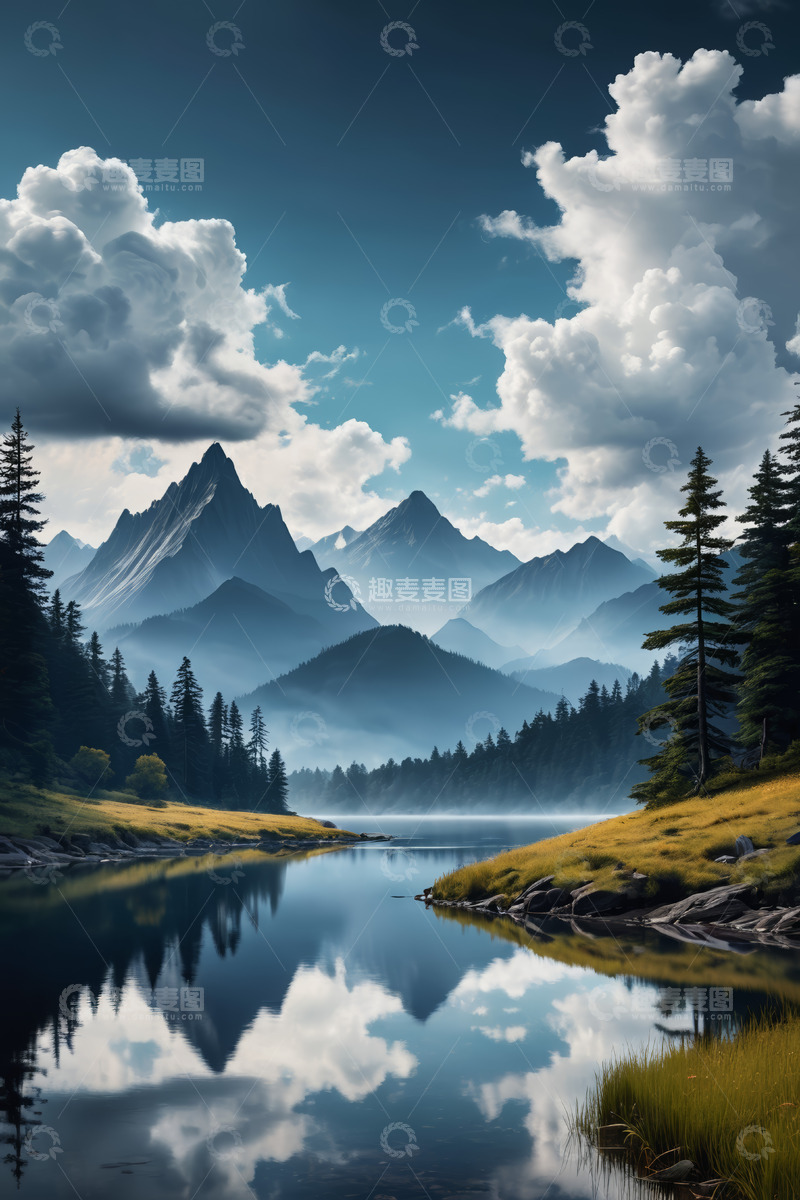 高清大图下载【趣麦麦图】山水云雾自然景观
