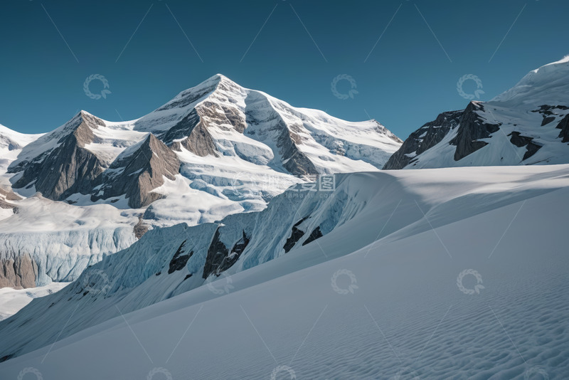 高清大图下载【趣麦麦图】雪山冰川自然风光