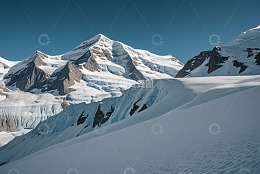 雪山冰川自然风光
