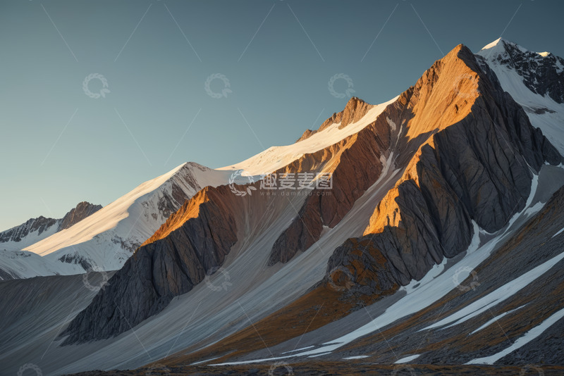 高清大图下载【趣麦麦图】雪山自然风光全景