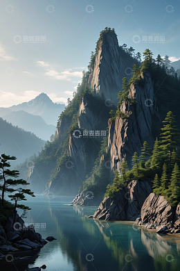 山水相依的自然风光