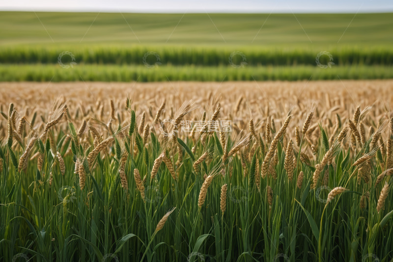 高清大图下载【趣麦麦图】成熟小麦田自然风光