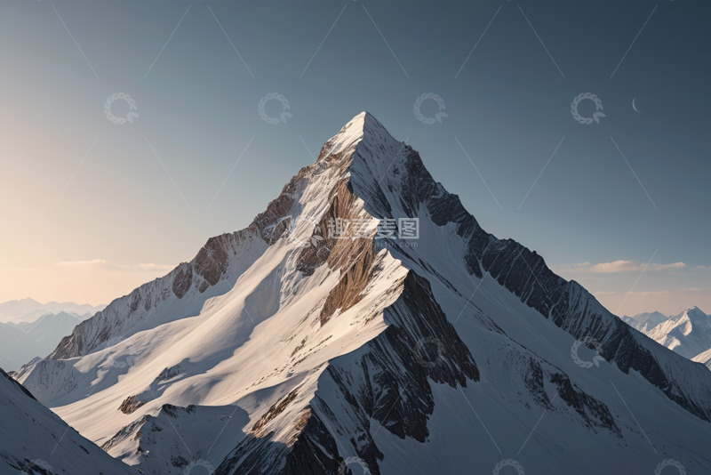 高清大图下载【趣麦麦图】雪山全景自然风光