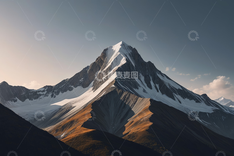 高清大图下载【趣麦麦图】雪山自然风光全景