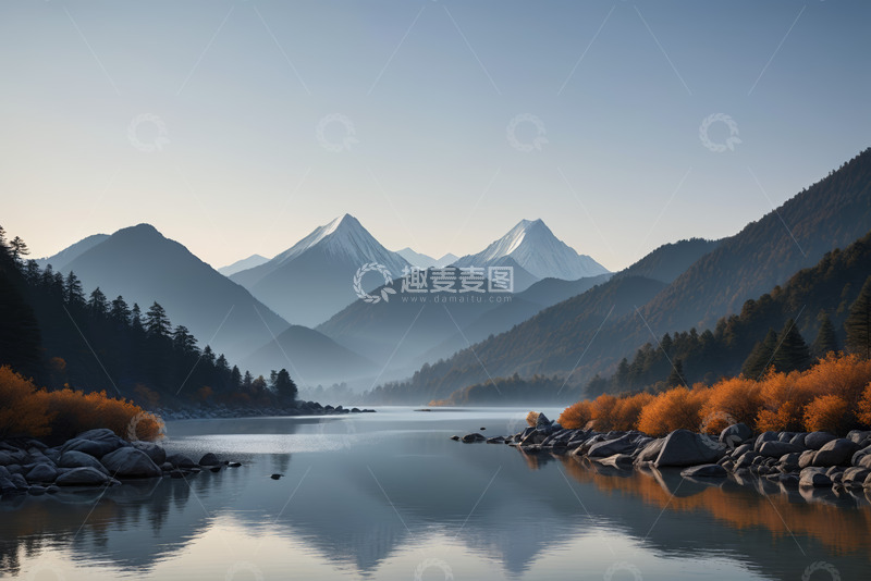 高清大图下载【趣麦麦图】山水自然风光全景
