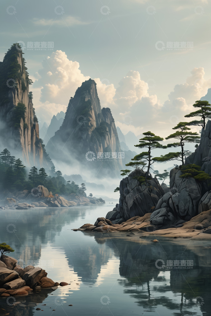 高清大图下载【趣麦麦图】山水云雾自然风光