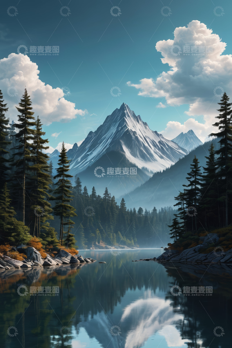 高清大图下载【趣麦麦图】山水森林自然风光