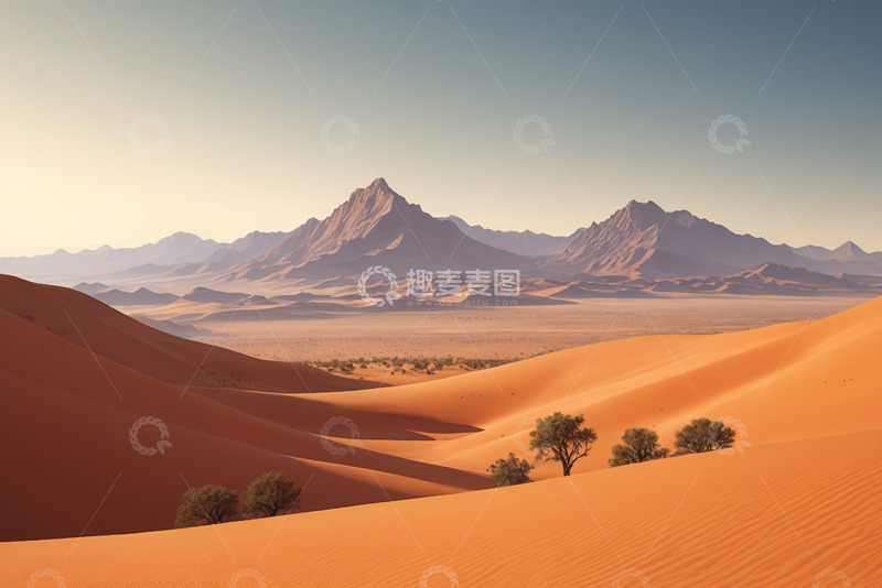 高清大图下载【趣麦麦图】广袤沙漠自然风光