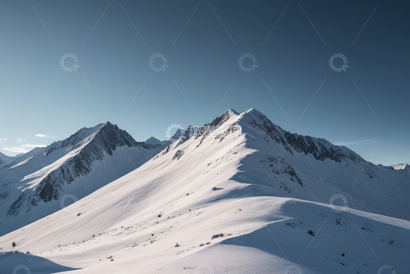 高清大图下载【趣麦麦图】雪山自然风光全景