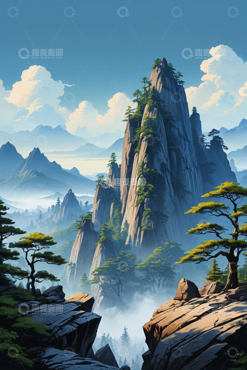 高清大图下载【趣麦麦图】中国山水风景图