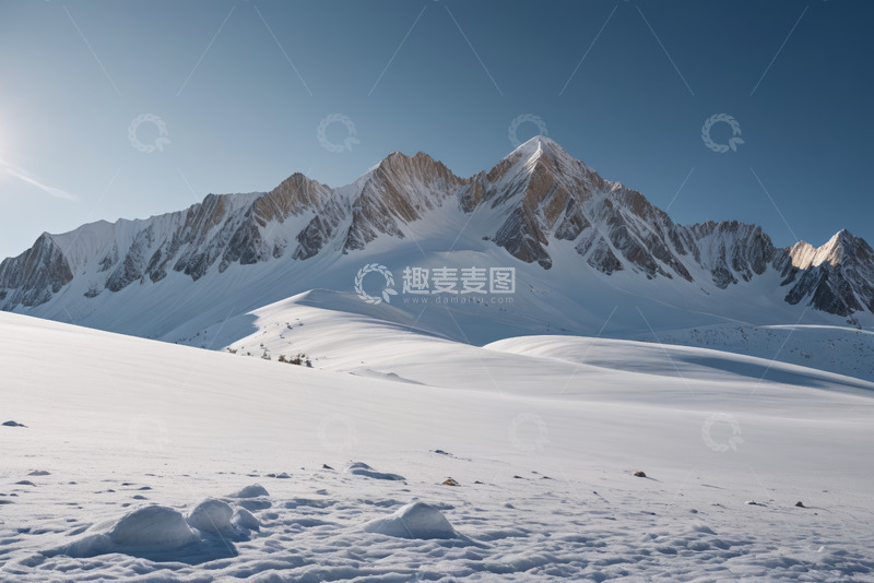 高清大图下载【趣麦麦图】雪山雪景自然风光