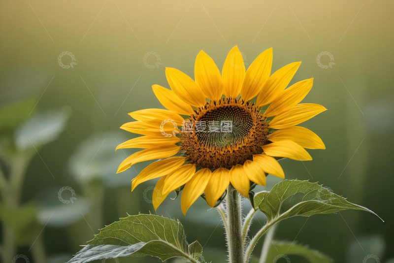 高清大图下载【趣麦麦图】特写黄色向日葵花卉素材