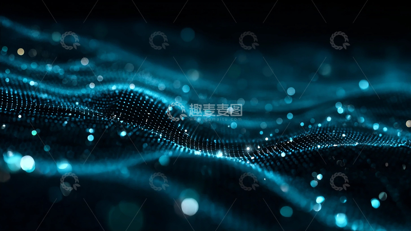高清大图下载【趣麦麦图】未来科技流动线条
