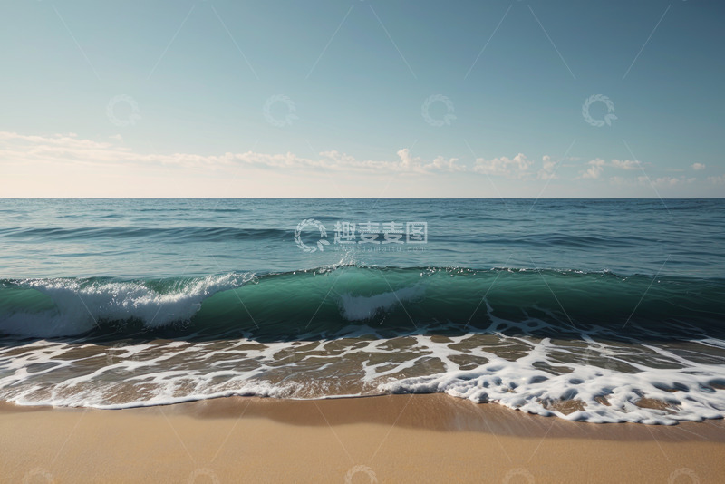 高清大图下载【趣麦麦图】海滩海浪自然风景