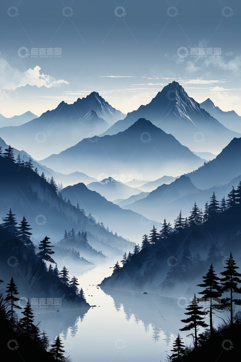 高清大图下载【趣麦麦图】山水自然风光全景