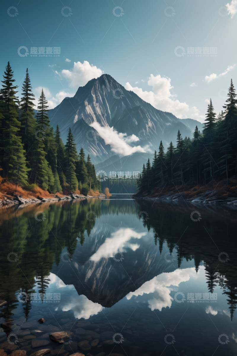 高清大图下载【趣麦麦图】山水森林湖泊自然风景