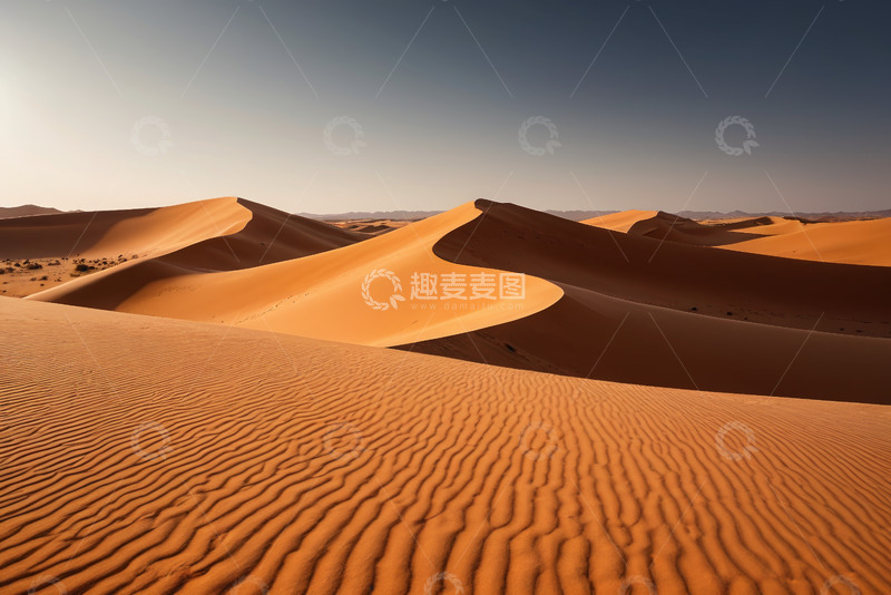 高清大图下载【趣麦麦图】广阔沙漠沙丘自然景观