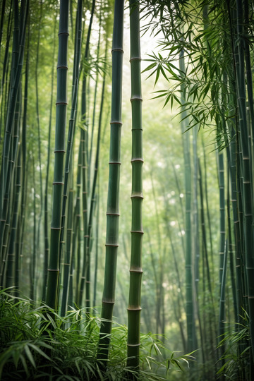 茂密竹林自然风光