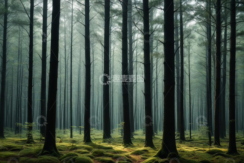 高清大图下载【趣麦麦图】静谧森林自然风光