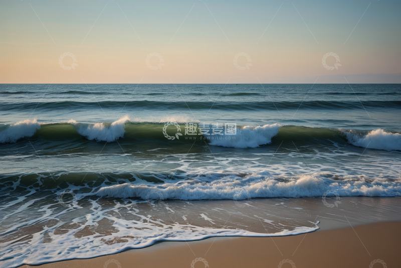 高清大图下载【趣麦麦图】海滩海浪自然风光