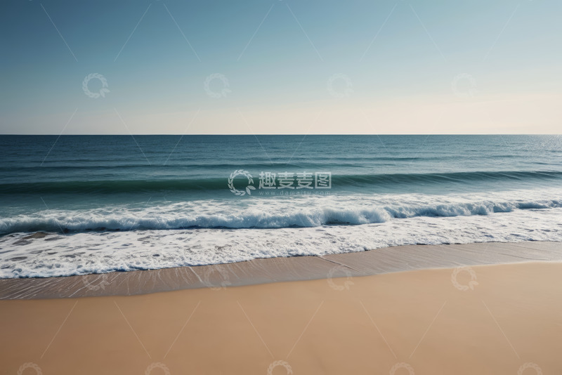 高清大图下载【趣麦麦图】海边沙滩海浪自然景观