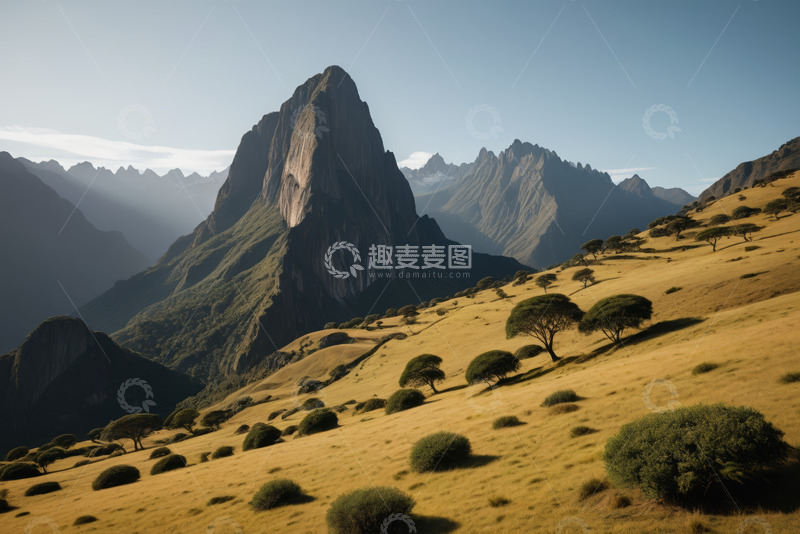 高清大图下载【趣麦麦图】山地草原自然风光