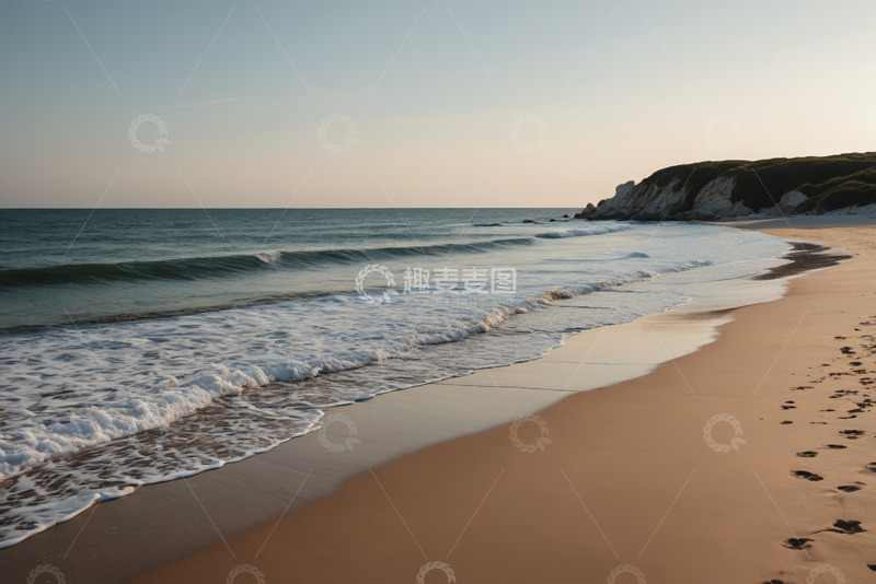 高清大图下载【趣麦麦图】海边沙滩海浪风景