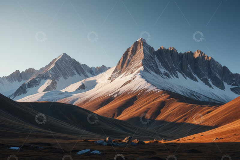 高清大图下载【趣麦麦图】雪山自然风光远景