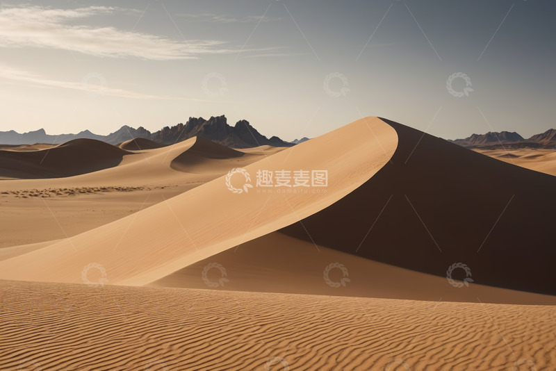 高清大图下载【趣麦麦图】沙漠沙丘自然风光