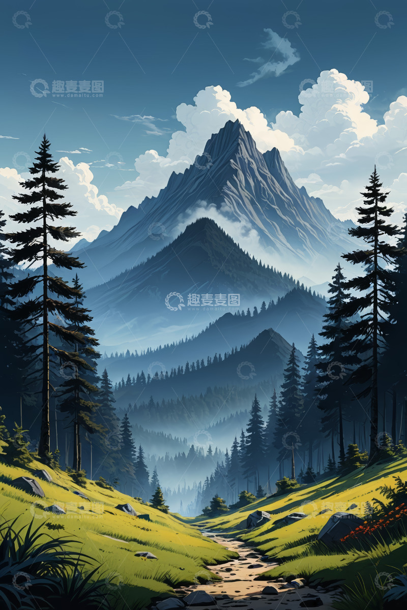 高清大图下载【趣麦麦图】山林间的自然风光