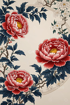 中式花卉图案设计素材