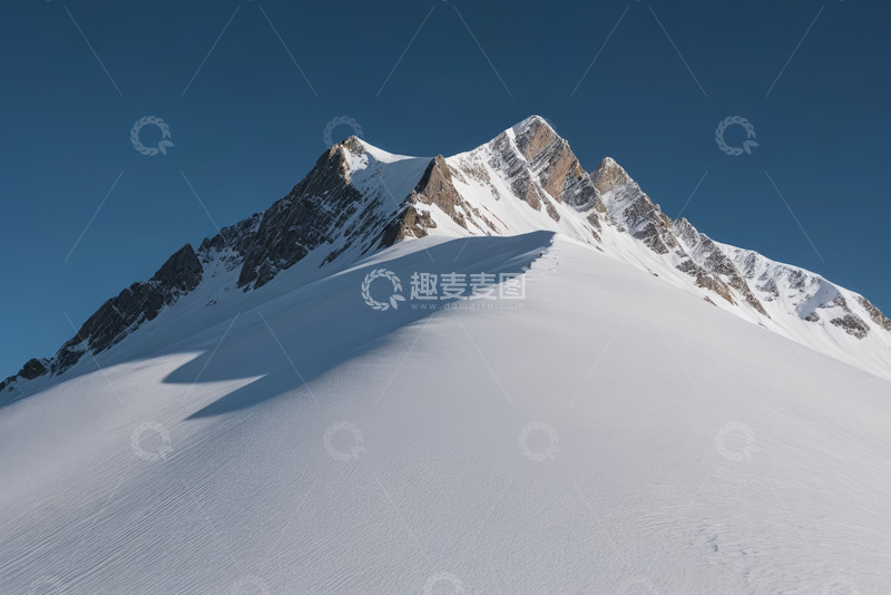 高清大图下载【趣麦麦图】雪山自然风光全景
