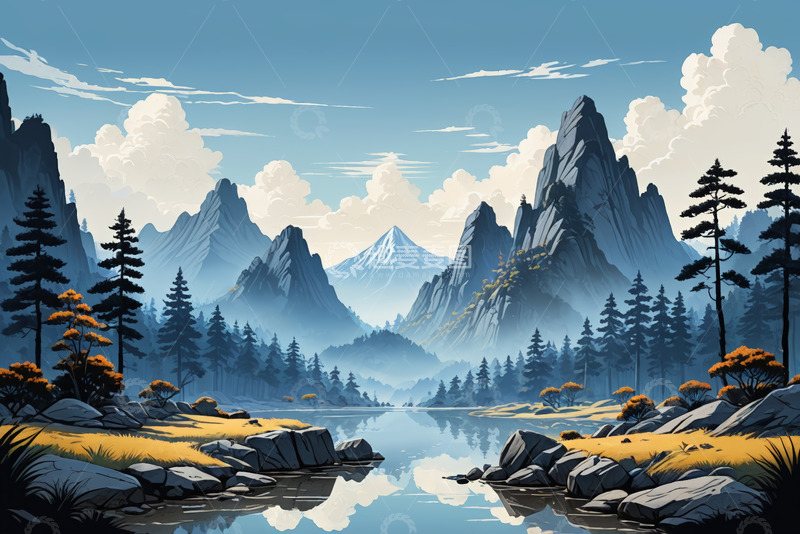 高清大图下载【趣麦麦图】山水森林自然风光