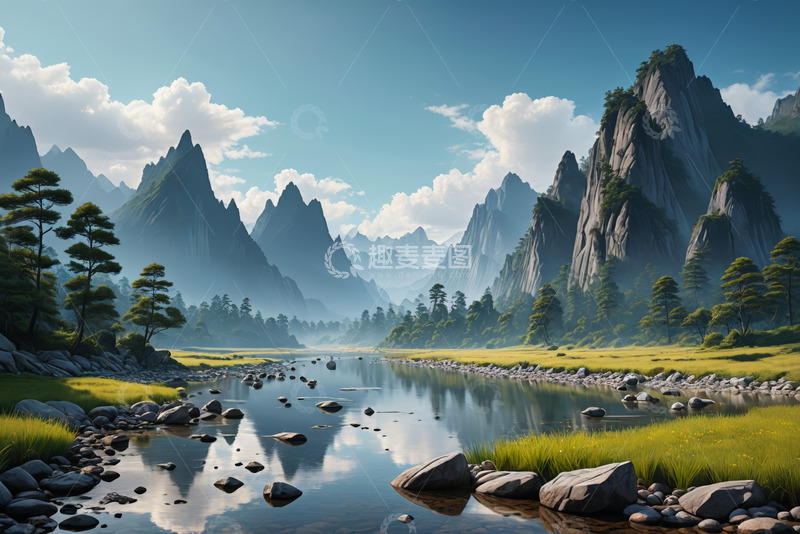 高清大图下载【趣麦麦图】山水自然风光全景