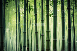 茂密竹林自然景观