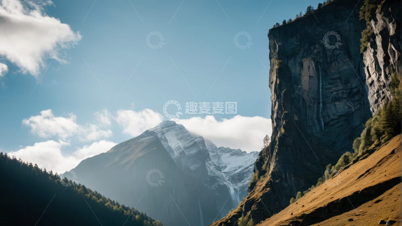 高清大图下载【趣麦麦图】高山峡谷自然风光