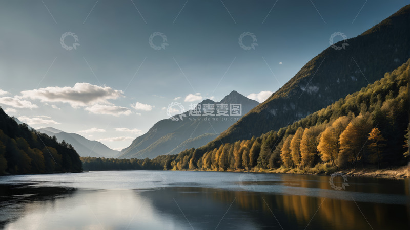 高清大图下载【趣麦麦图】山林湖泊自然风光