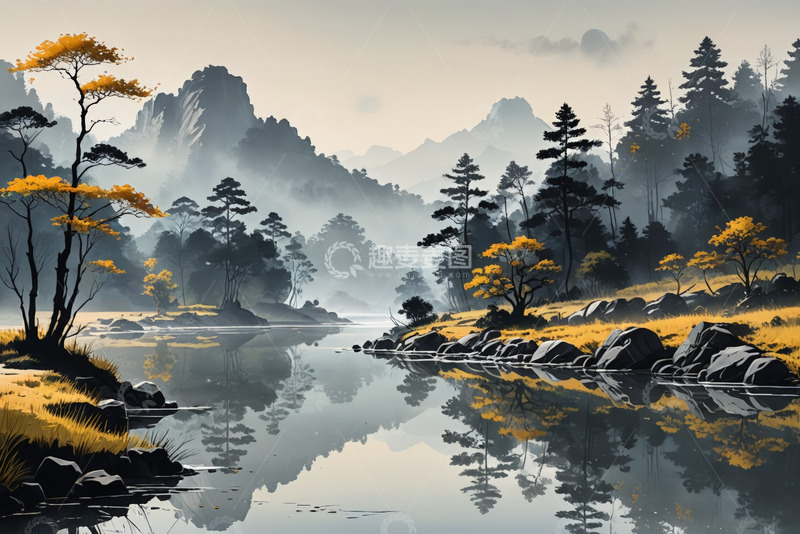 高清大图下载【趣麦麦图】山水森林自然风景