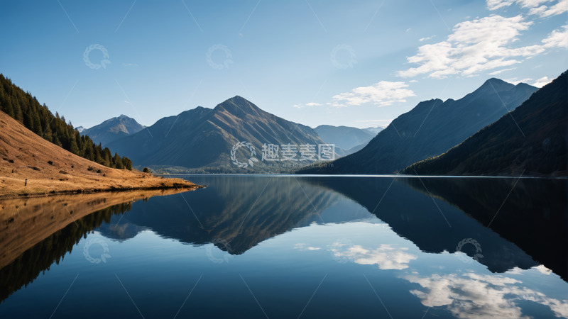 高清大图下载【趣麦麦图】宁静山水湖泊自然风光