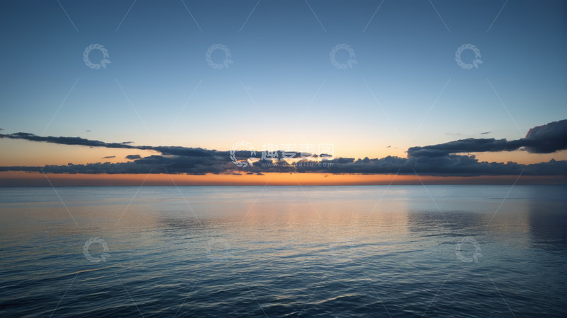 高清大图下载【趣麦麦图】海面日出天空云彩景观