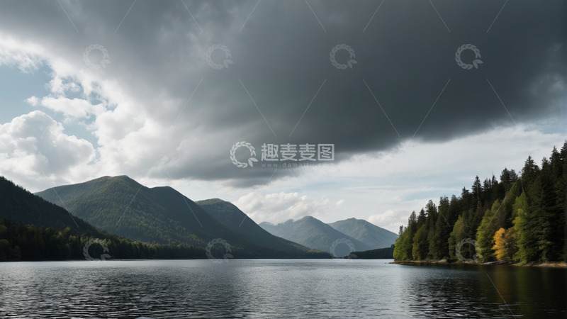 高清大图下载【趣麦麦图】山水湖泊森林自然景观