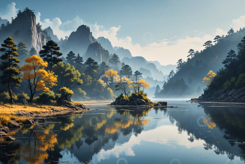 高清大图下载【趣麦麦图】山水森林自然风景