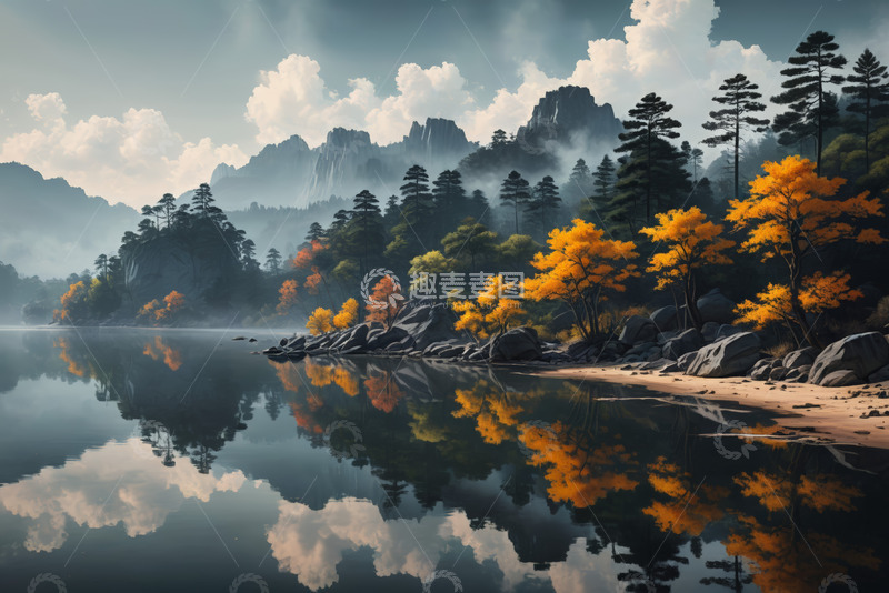 高清大图下载【趣麦麦图】山水森林自然风光